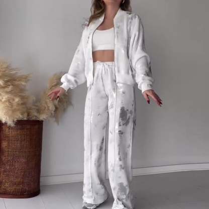 Silver Printed Elegant Outfit (Buy 2 Free Shipping)