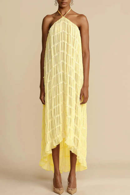 Versatility and Vintage Charm Pleated Drawstring Waist Tiered Maxi Skirt