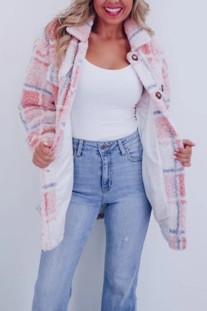 Women's New Teddy Plaid Wool Jacket（Buy 2 Free Shipping）