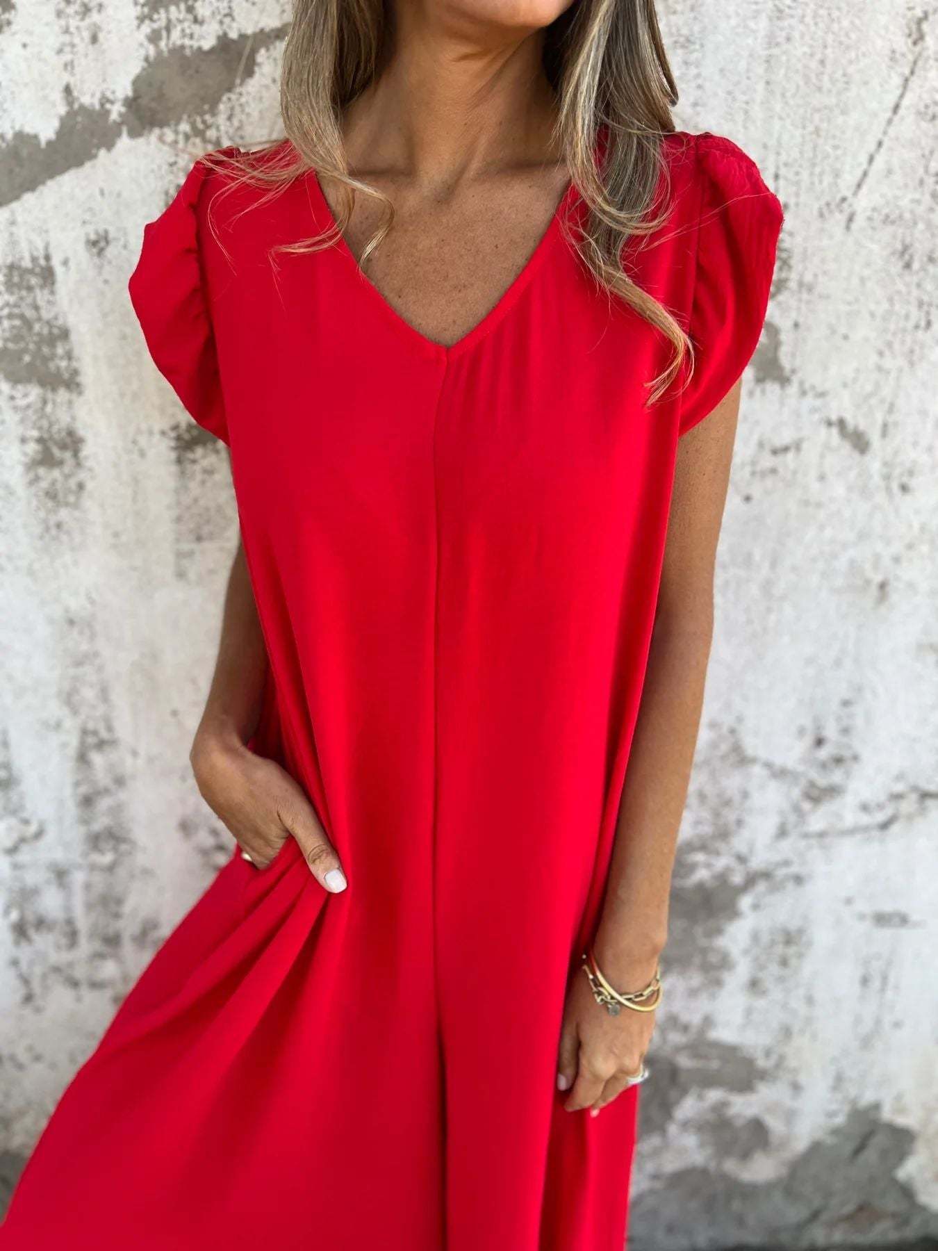Leopard Print V-Neck Jumpsuit With Front Pockets (Buy 2 Free Shipping)