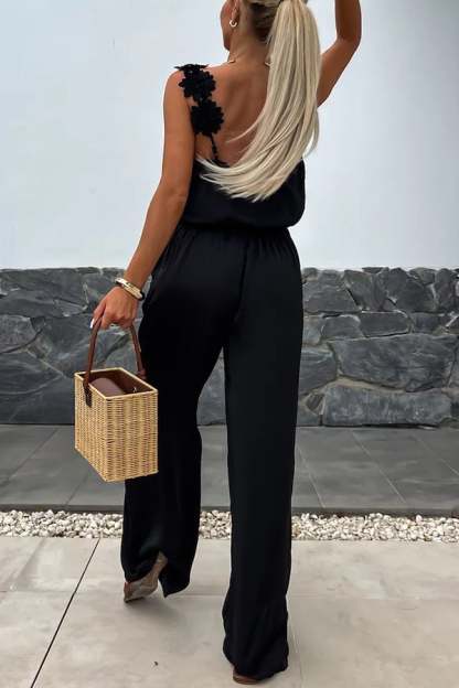 2024 New Arrival🔥Embroidered Flower Suspenders Casual Jumpsuit (Buy 2 Free Shipping)