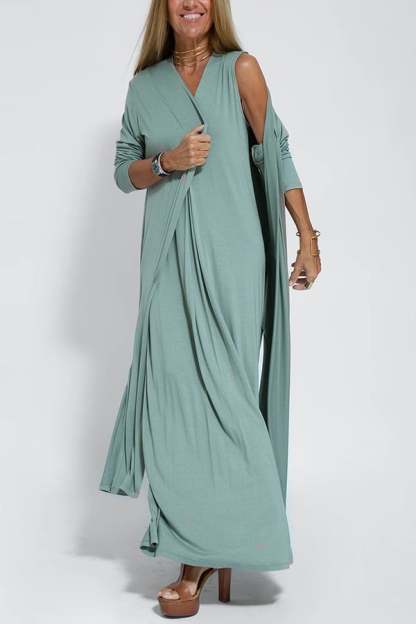 Last Day Promotion🔥Elegant Solid Color Sleeveless Maxi Dress(BUY 2 FREE SHIPPING)