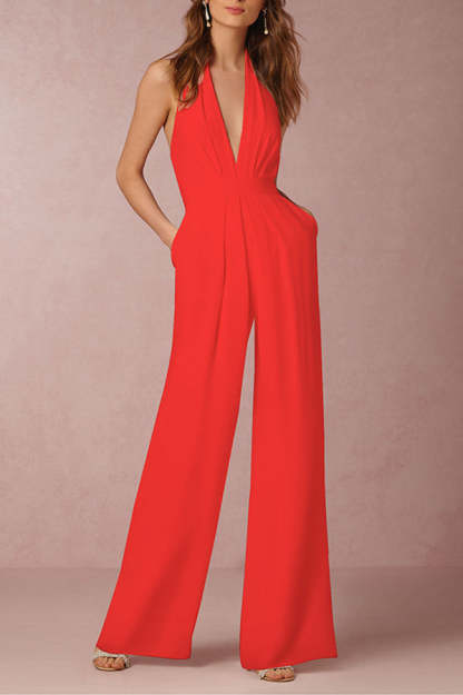 Sexy Sleeveless Halter Jumpsuit