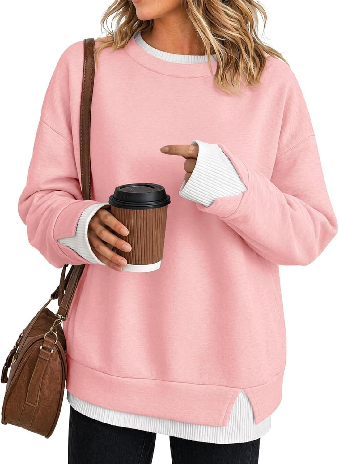 Elegant Faux Two-Piece Striped Layered Top (Buy 2 Free Shipping)