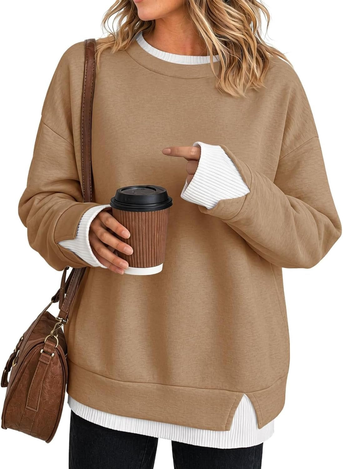 Elegant Faux Two-Piece Striped Layered Top (Buy 2 Free Shipping)