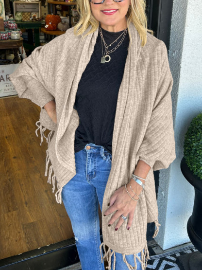 New Women's Tassel Cardigan Wrap (Buy 2 Free Shipping)