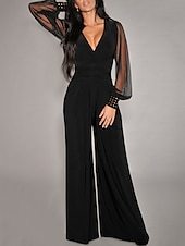 High Waist V Neck Elegant umpsuit (Buy 2 Free Shipping)