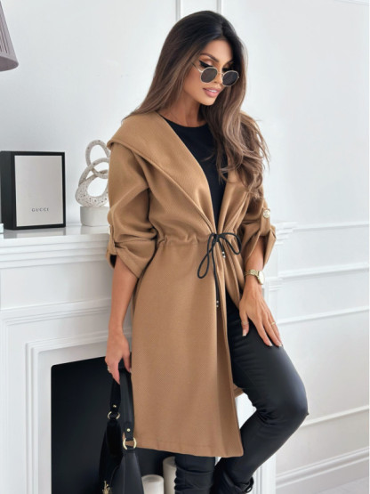 Autumn Flash Deal🔥Strappy Woolen Windbreaker Jacket (Buy 2 Free Shipping)