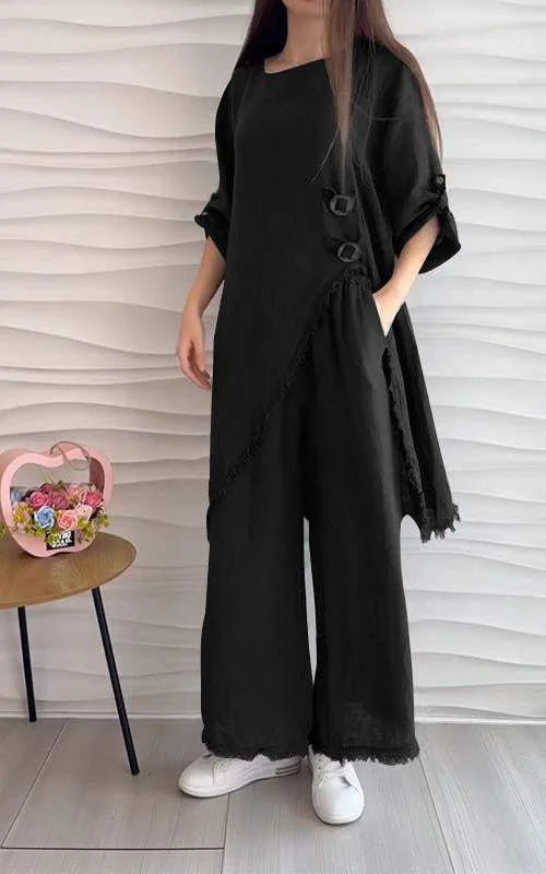 Casual Round Neck Two-piece Suit (Buy 2 Free Shipping)