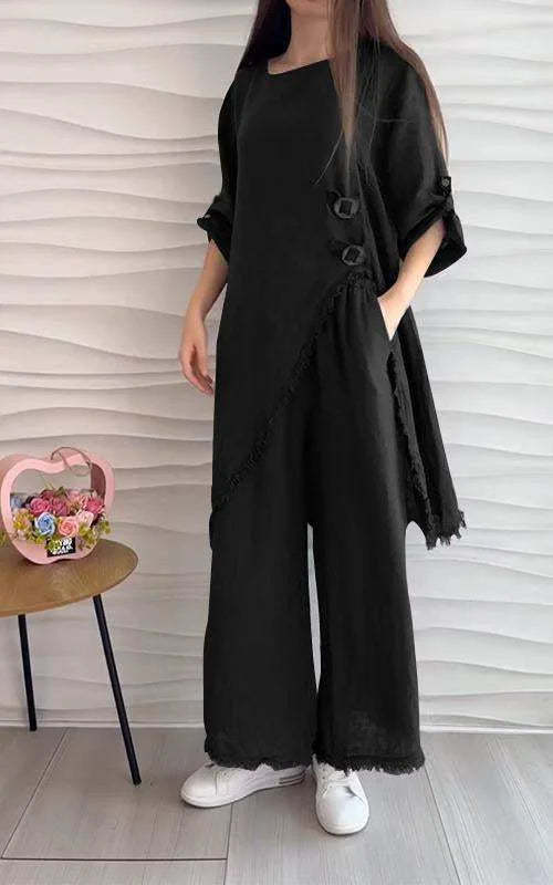 Casual Round Neck Two-piece Suit (Buy 2 Free Shipping)