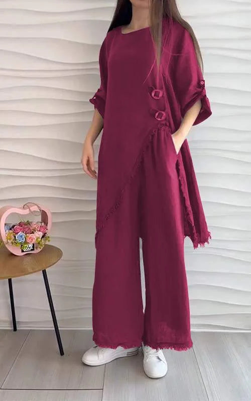 Casual Round Neck Two-piece Suit (Buy 2 Free Shipping)
