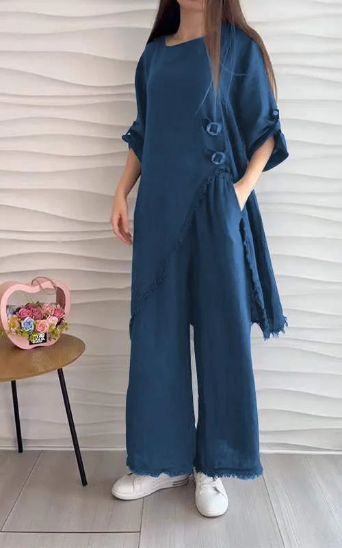 Casual Round Neck Two-piece Suit (Buy 2 Free Shipping)