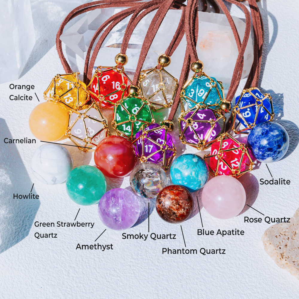 【Leather Rope】Metal Bamboo Necklace Woven Pendant 【Ball】