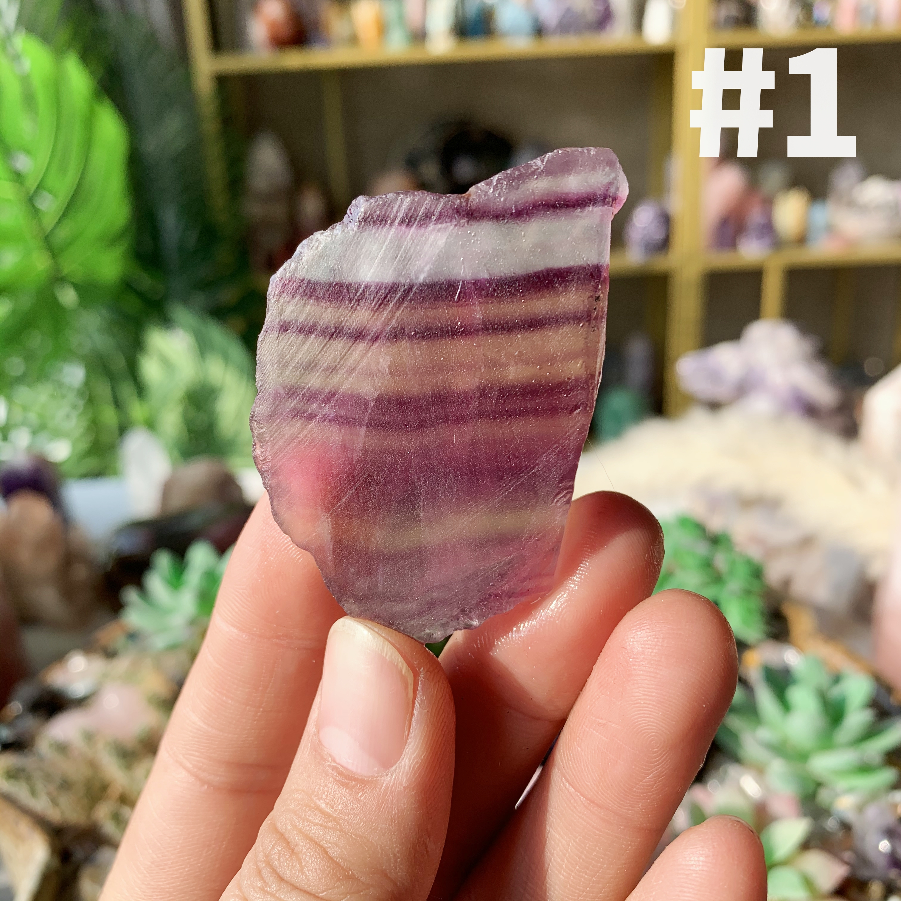 【Weekly Flash Deals】Rainbow Fluorite Slice