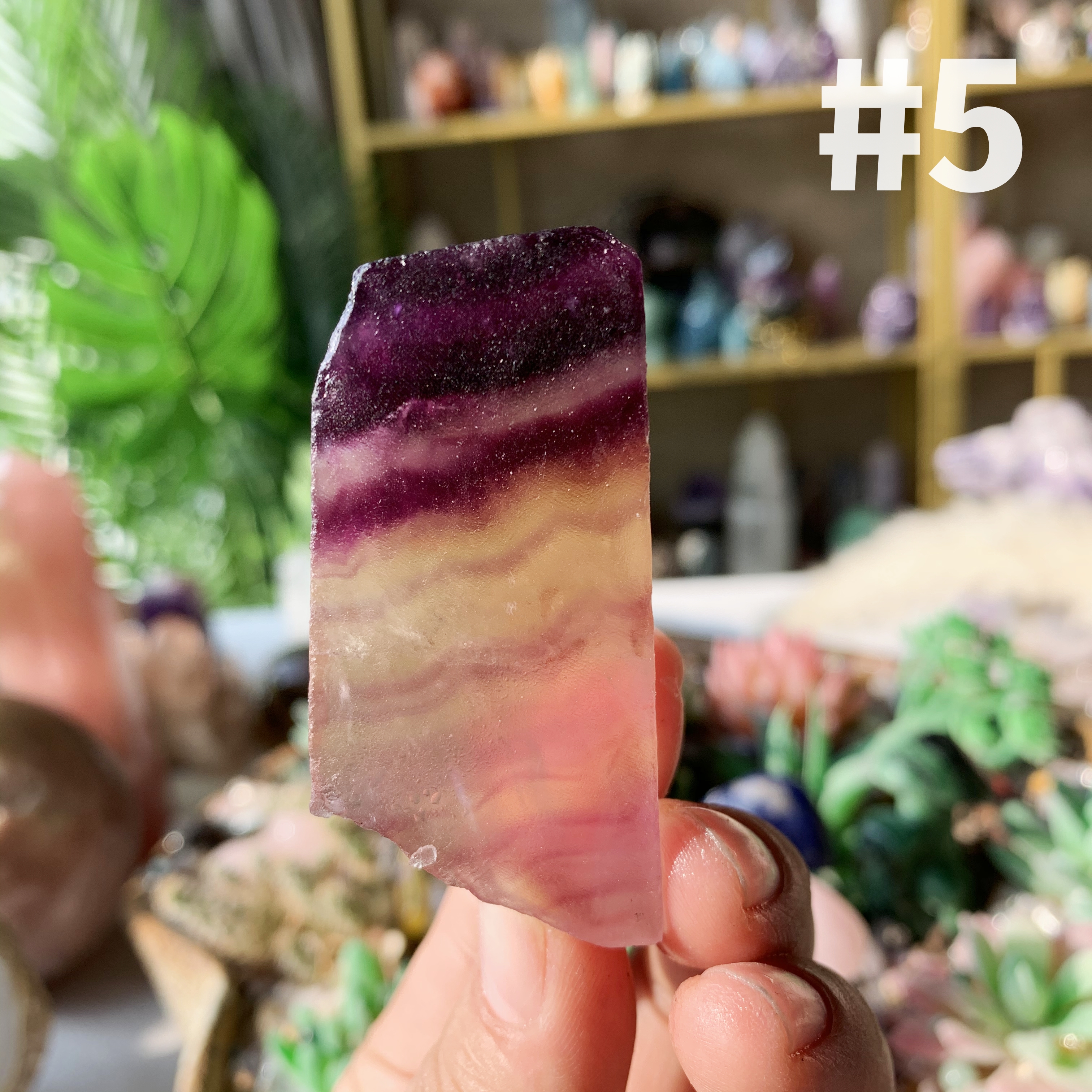 【Weekly Flash Deals】Rainbow Fluorite Slice