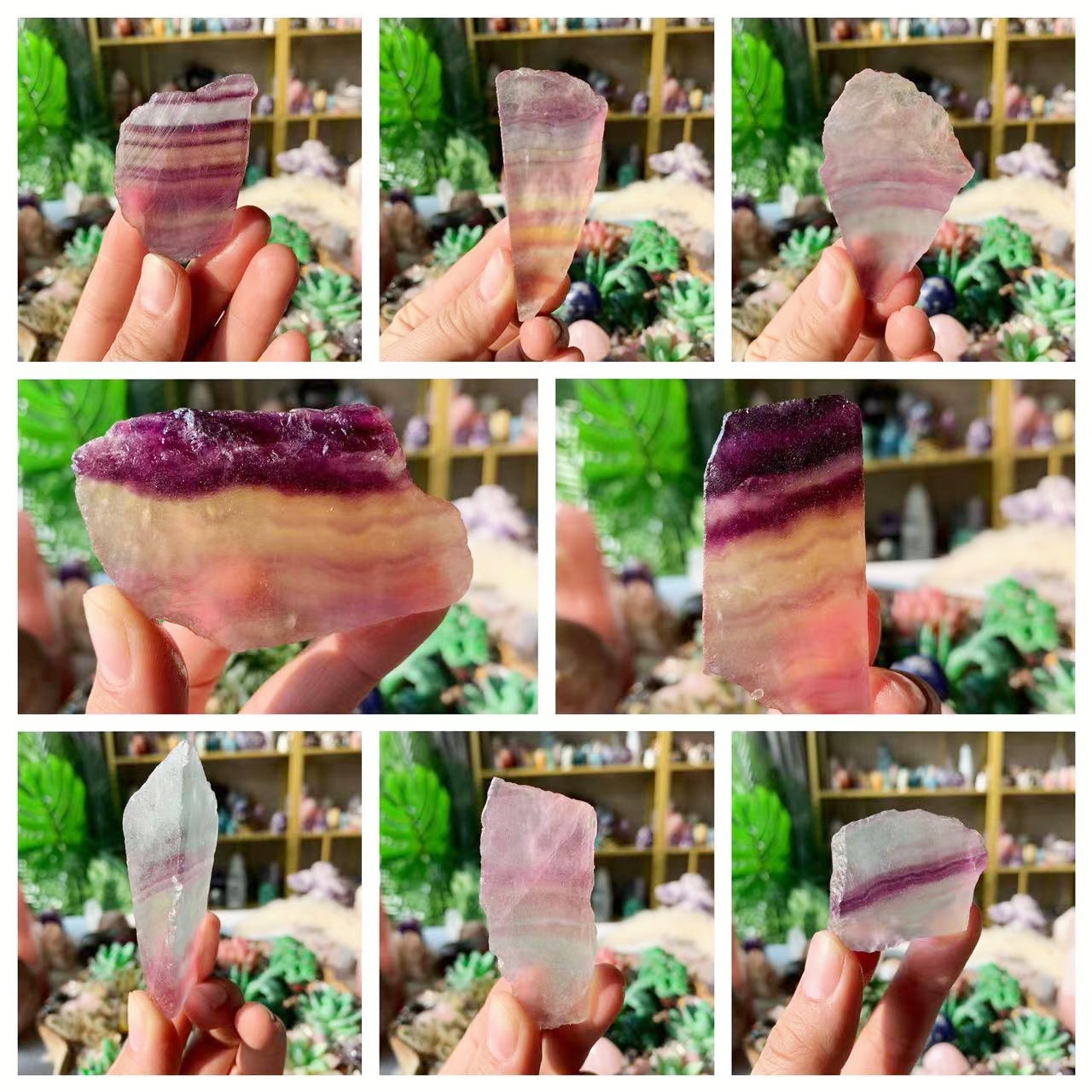 【Weekly Flash Deals】Rainbow Fluorite Slice