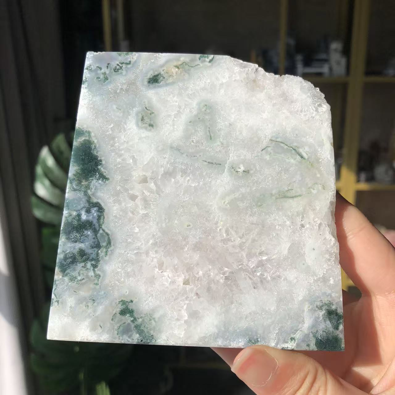 【Weekly Flash Deals】 Moss Agate Slice 