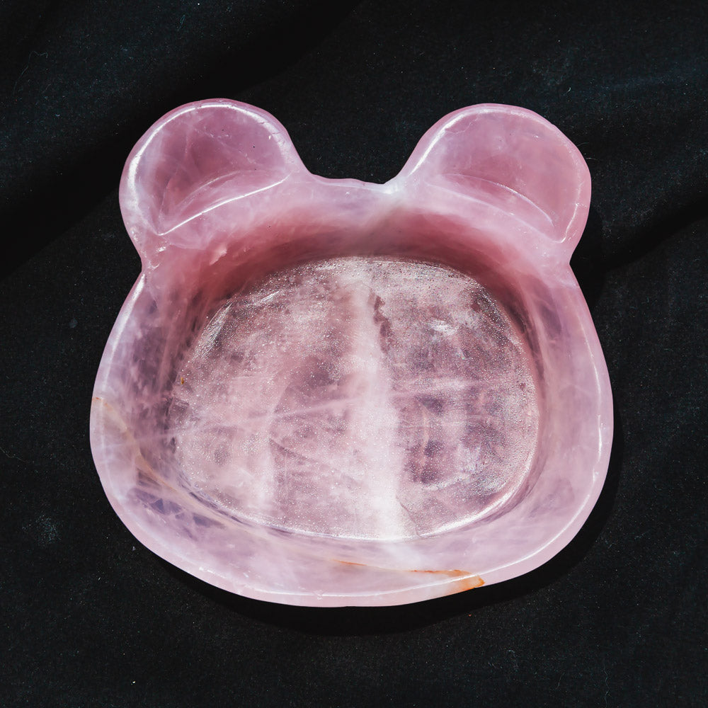 Rose Quartz Bowl — 【Cat & Flower & Bear】