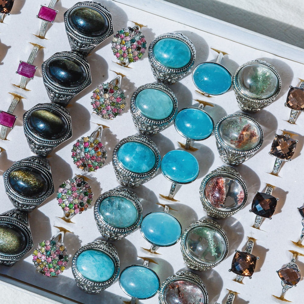 Sparkle Crystal Ring Collection