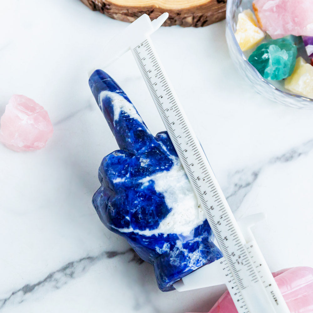 Rose Quartz & Sodalite Middle Finger