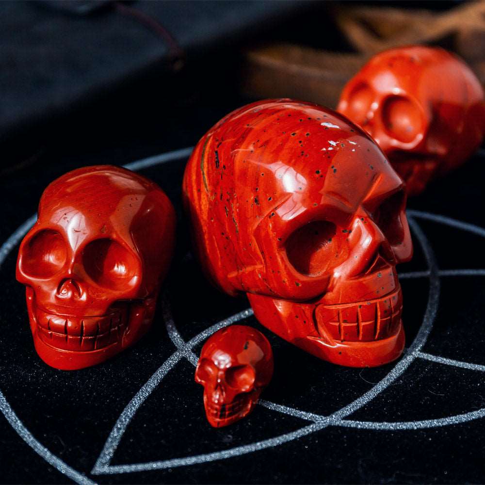 Reikistal 2'' Red Jasper Skull