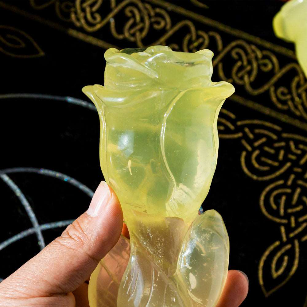 Reikistal Citrine Rose Magic Wand