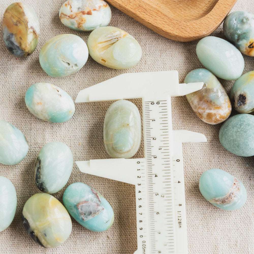 Reikistal Blue Sky Opal Tumbled Stone