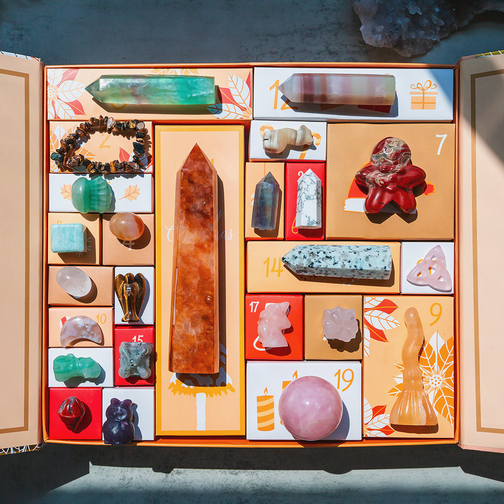 Christmas Countdown Natural Crystal Gift Box