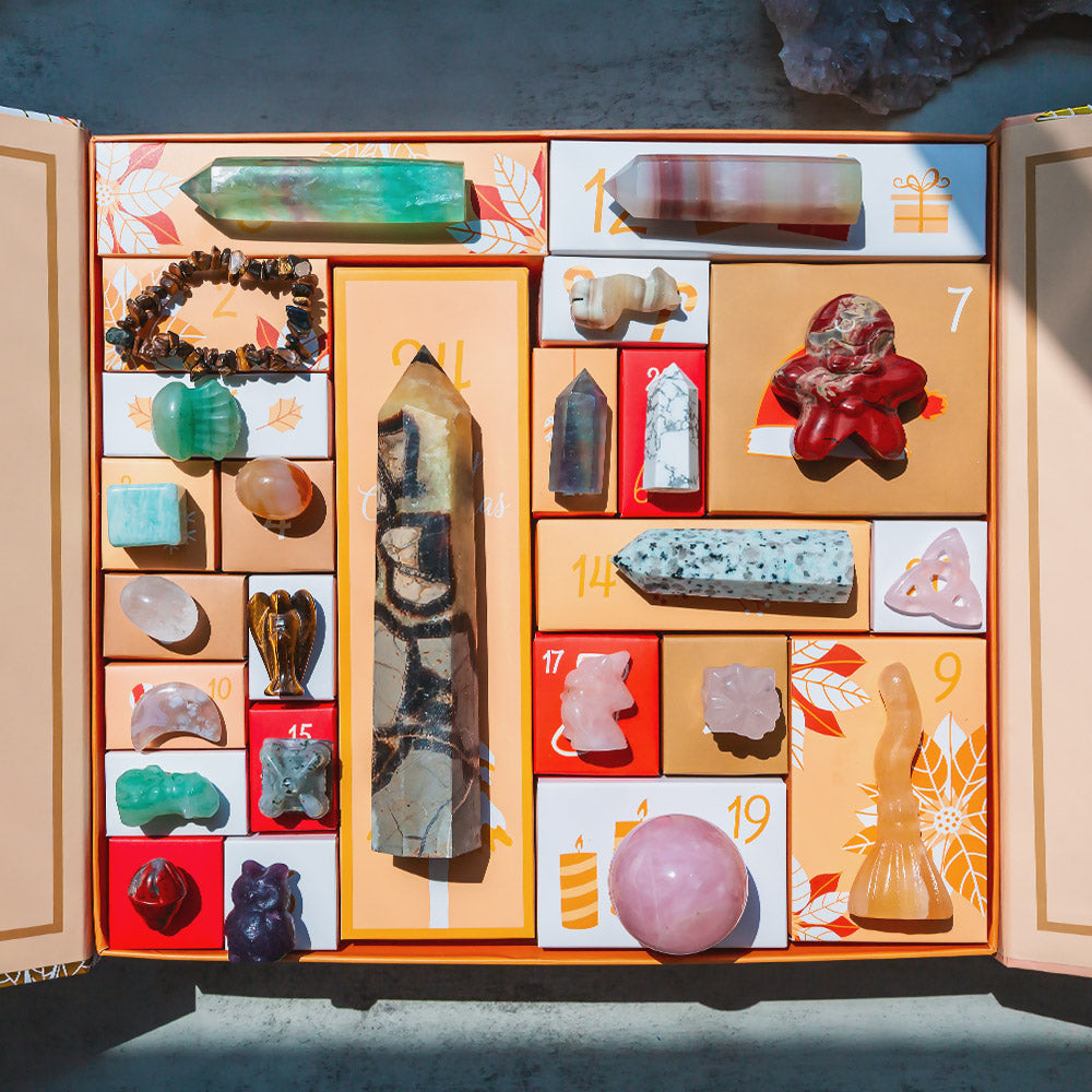 Christmas Countdown Natural Crystal Gift Box