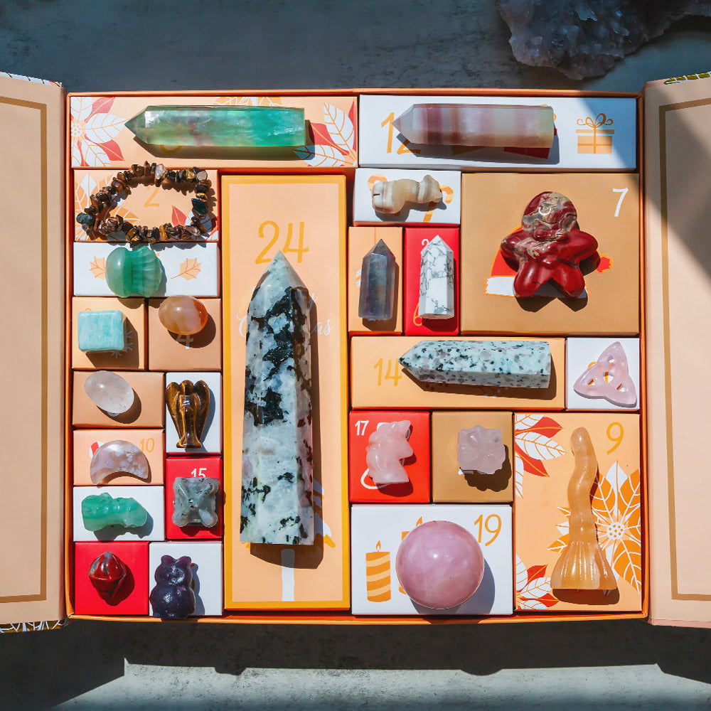 Christmas Countdown Natural Crystal Gift Box