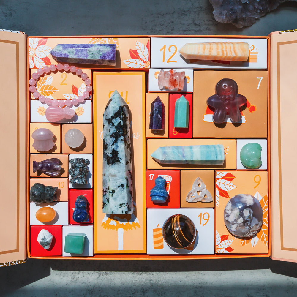Christmas Countdown Natural Crystal Gift Box