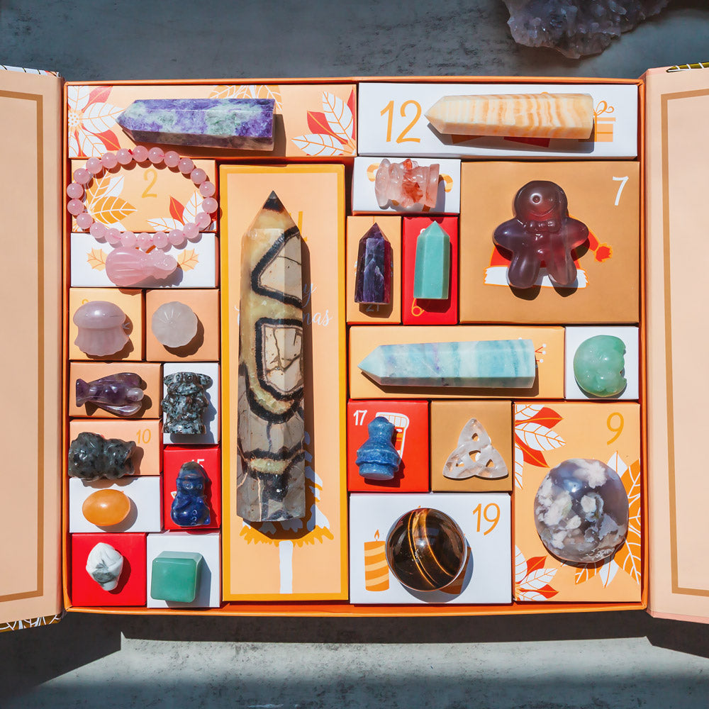 Christmas Countdown Natural Crystal Gift Box