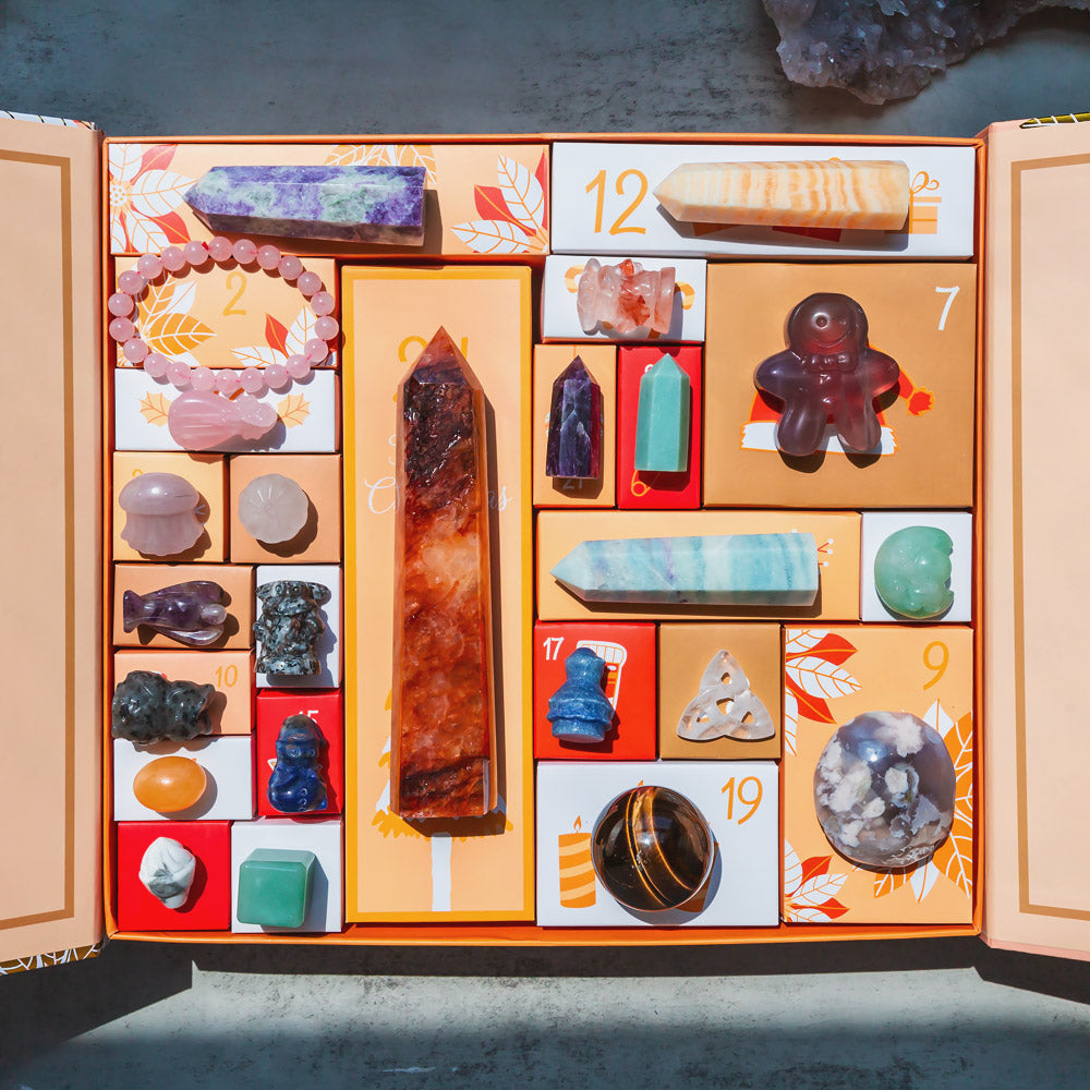 Christmas Countdown Natural Crystal Gift Box