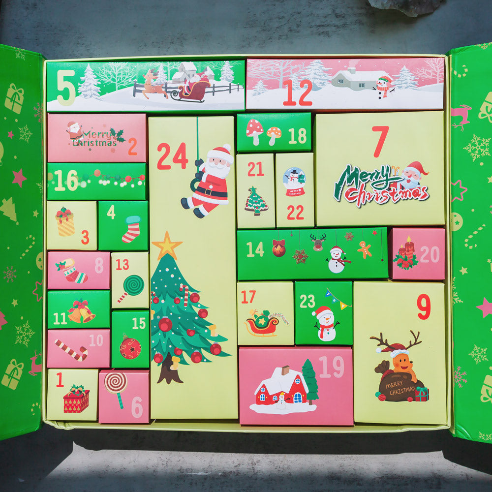Christmas Countdown Natural Crystal Gift Box