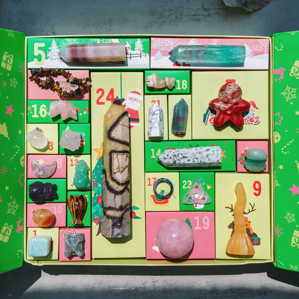 Christmas Countdown Natural Crystal Gift Box