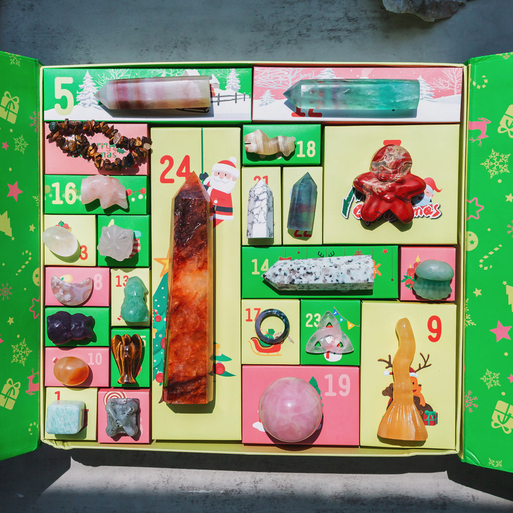 Christmas Countdown Natural Crystal Gift Box