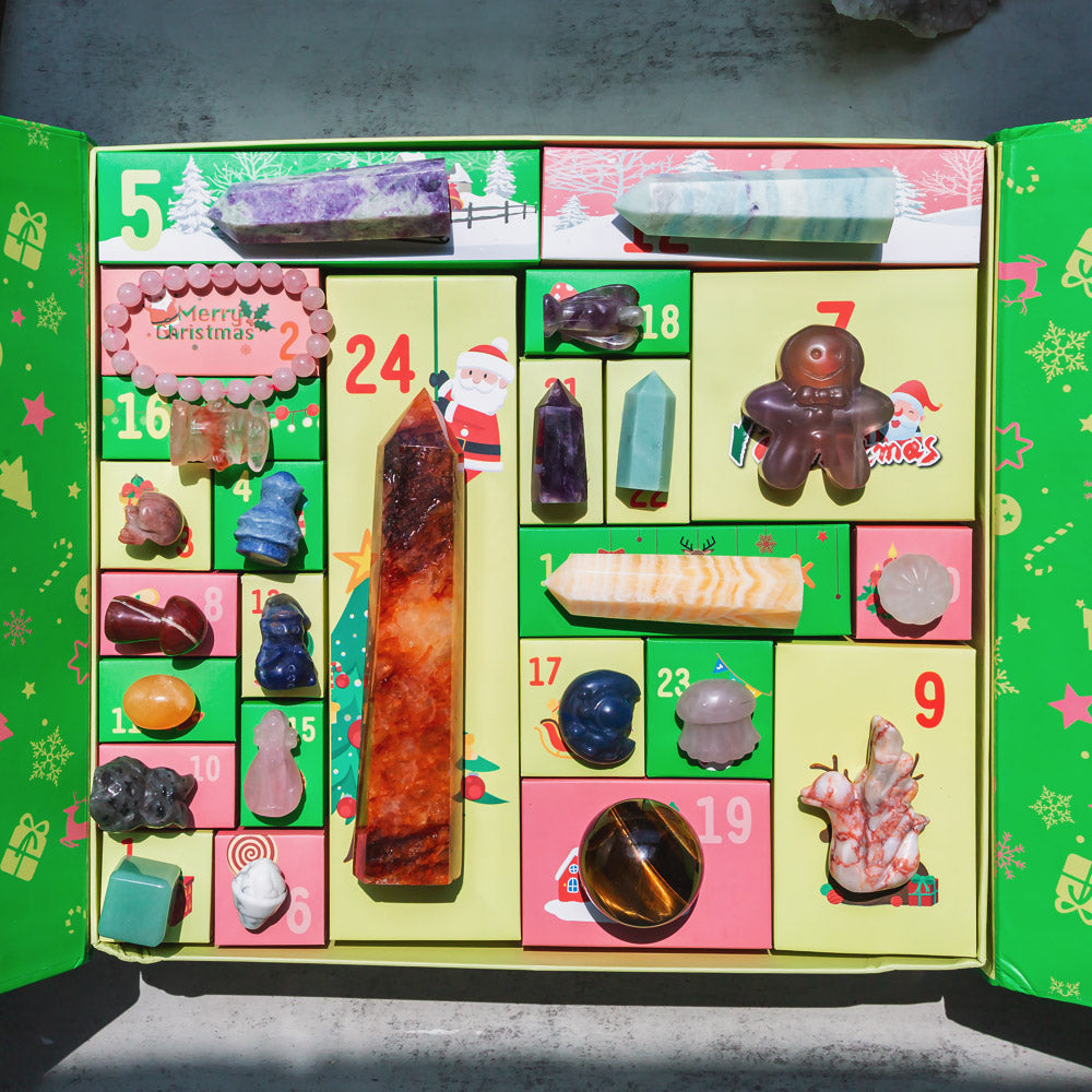 Christmas Countdown Natural Crystal Gift Box