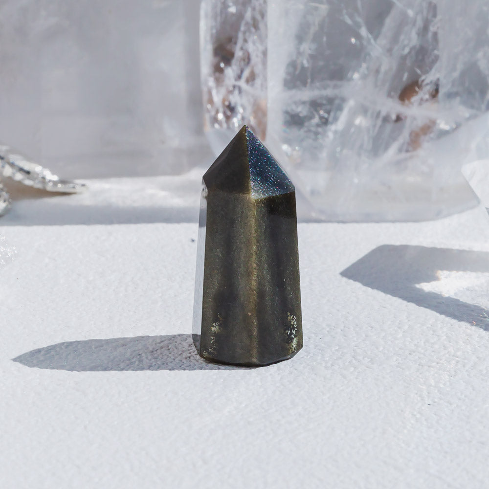 Reikistal 2'' Golden Sheen Obsidian Point