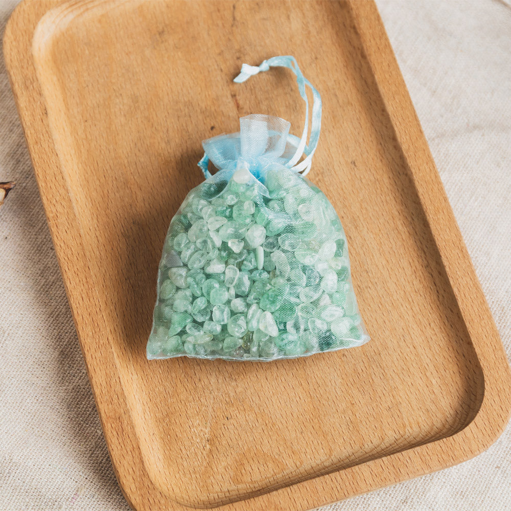 Green Strawberrry Quartz Chips 100g