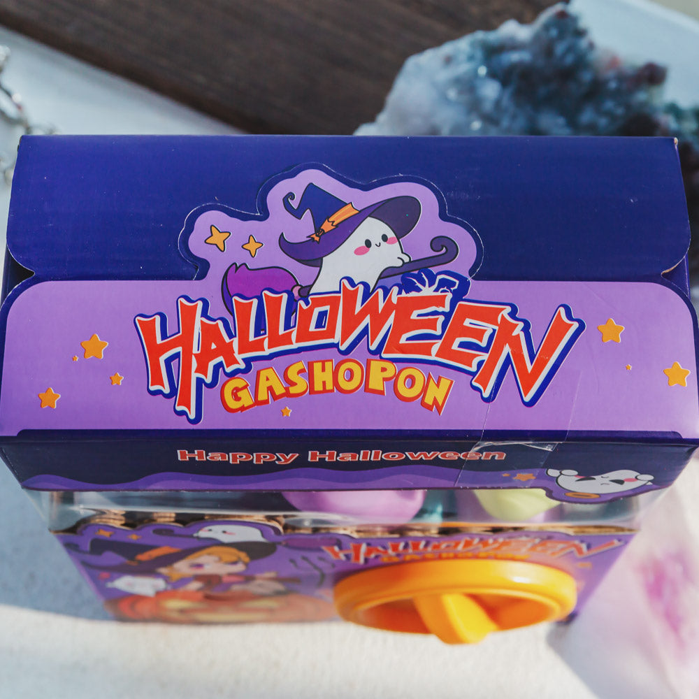 Natural Halloween-Themed Crystal Carvings | Surprise Gacha Machine