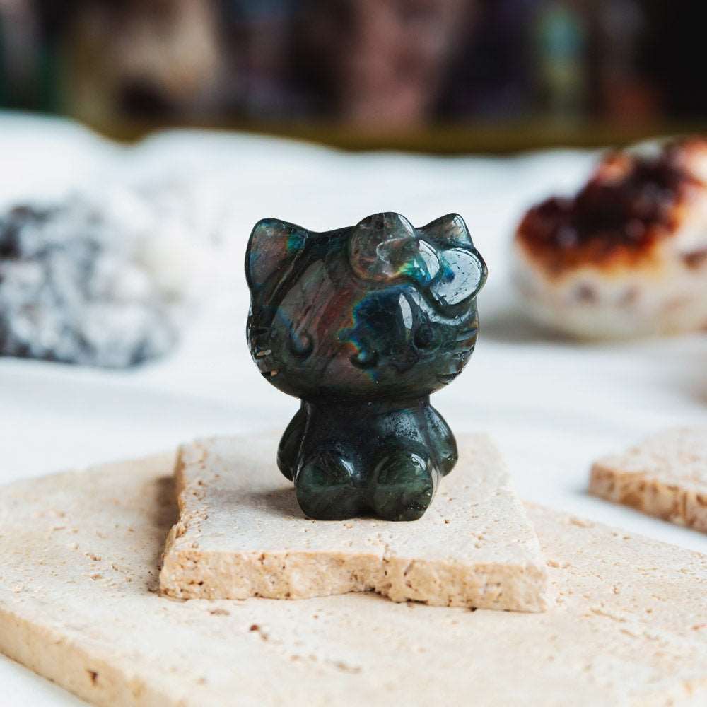 Reikistal 2'' Labradorite Hello Kitty