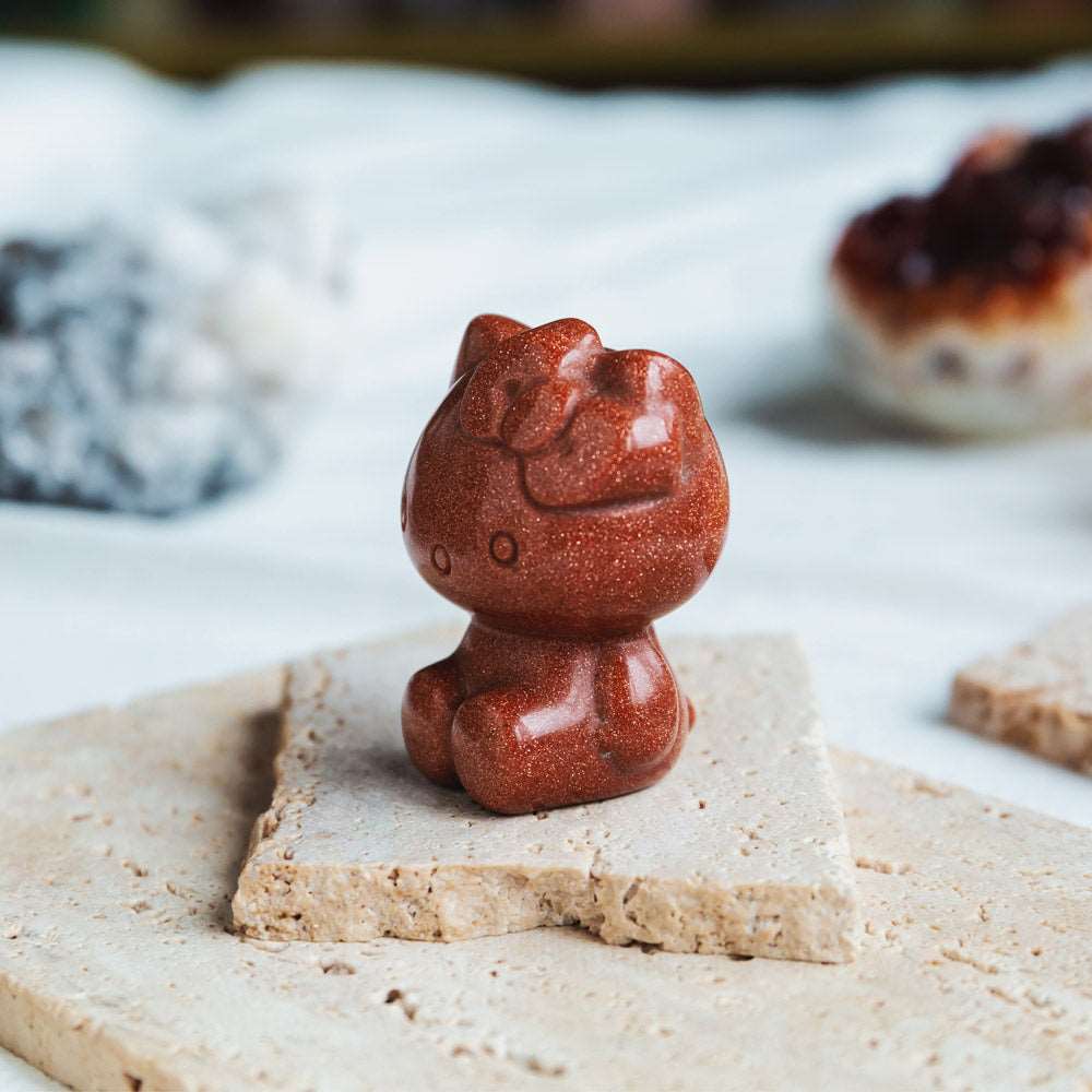 Reikistal 2'' Golden Sandstone Hello Kitty