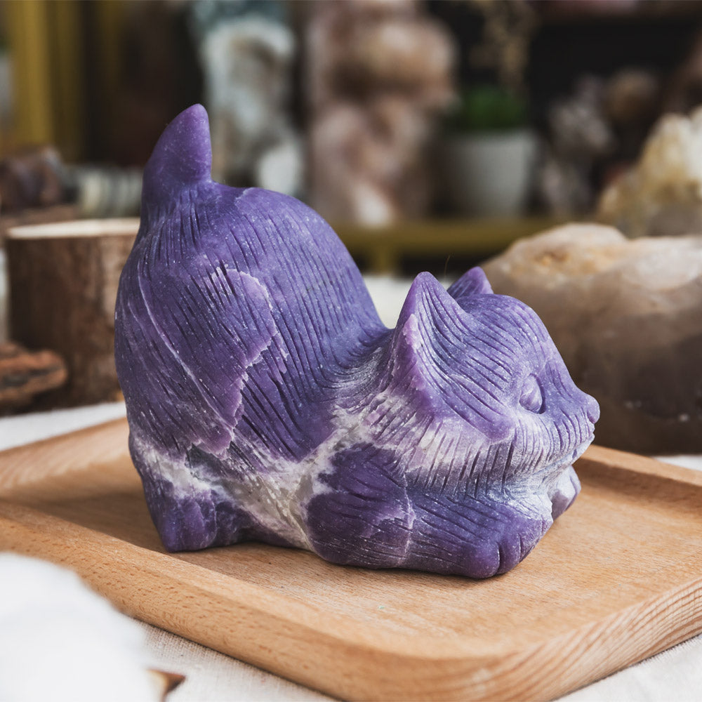 Lepidolite Cat
