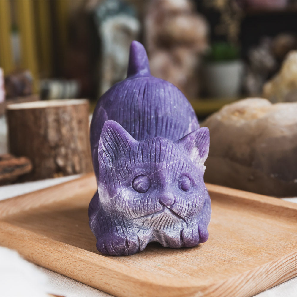 Lepidolite Cat