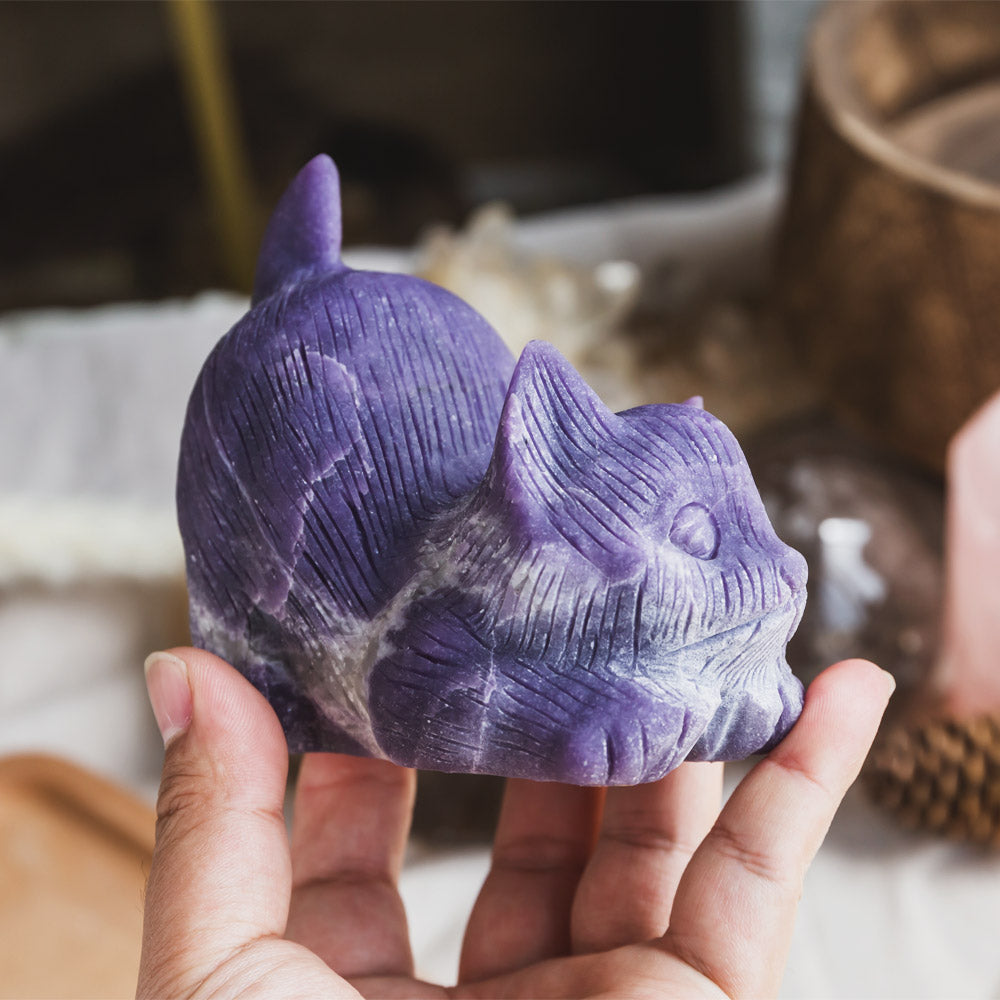 Lepidolite Cat