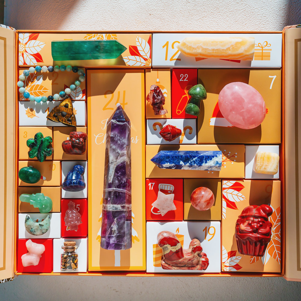 Christmas Countdown Natural Crystal Gift Box