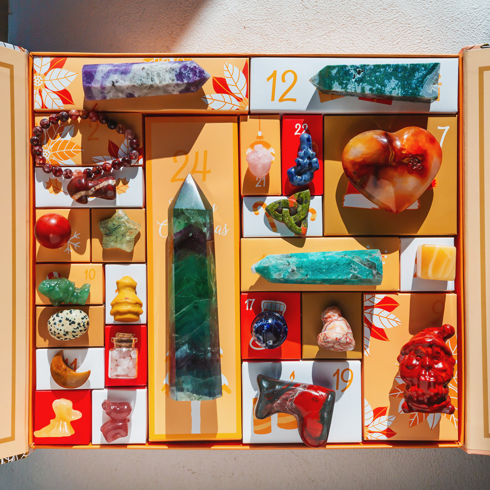 Christmas Countdown Natural Crystal Gift Box