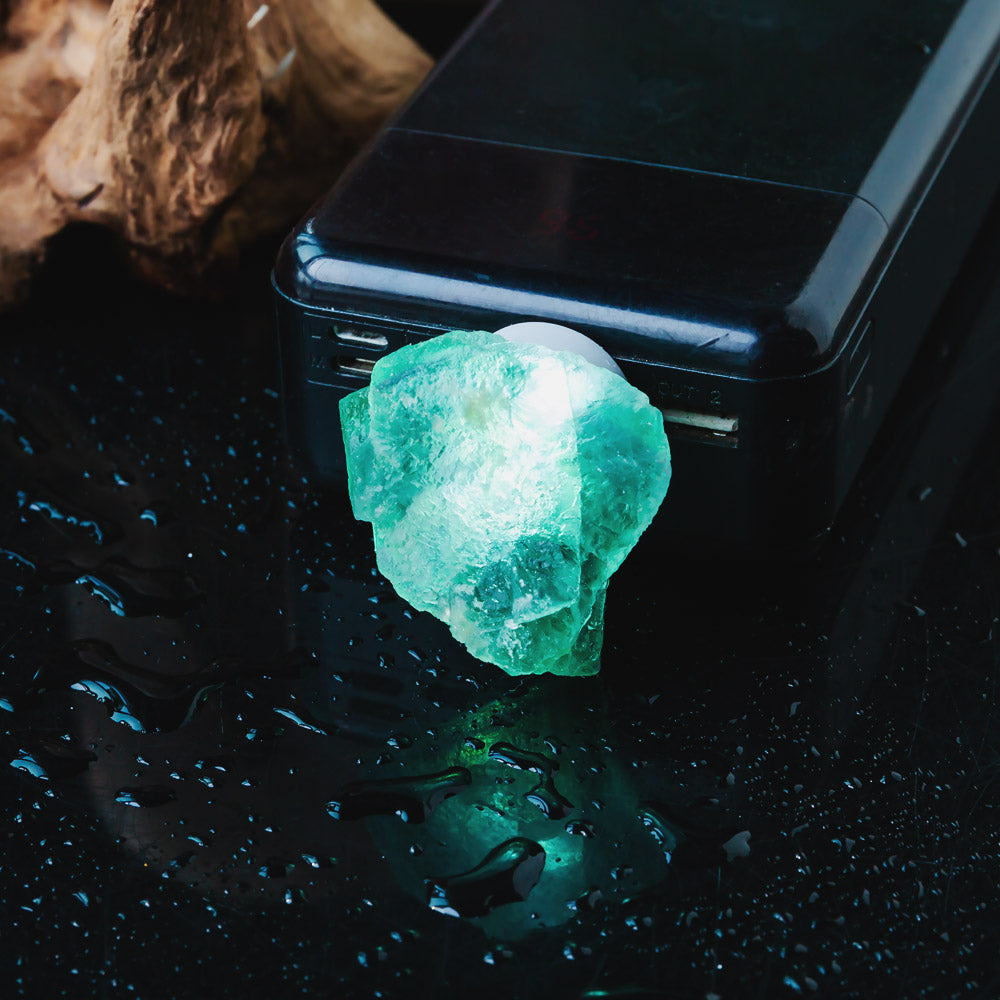 Reikistal Raw Crystal Stone USB Interface Night Light