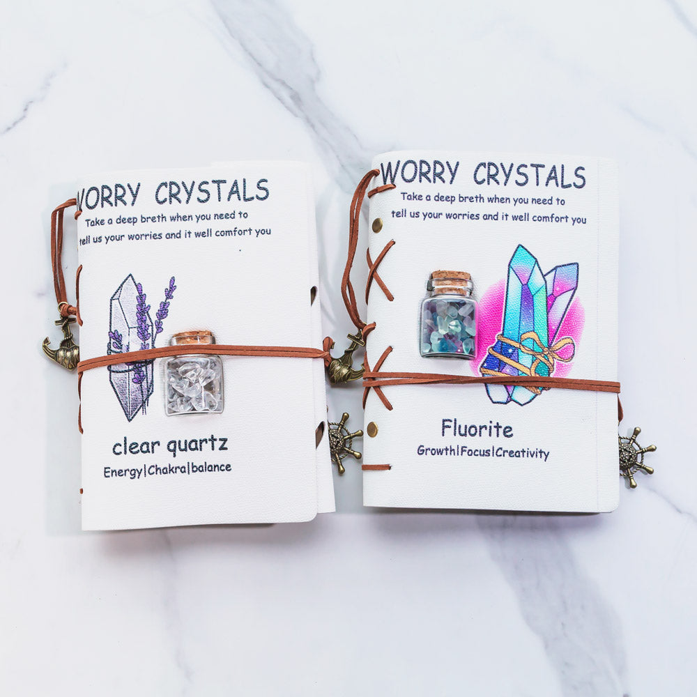 Natural Crystal Stone Notebook