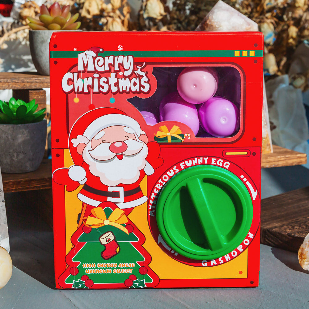 Reikicrystal Christmas Gachapon With Natural Crystal Carvings